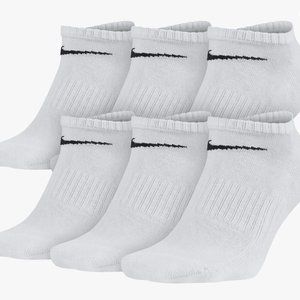Nike white lowcut Drifit socks 6 pairs